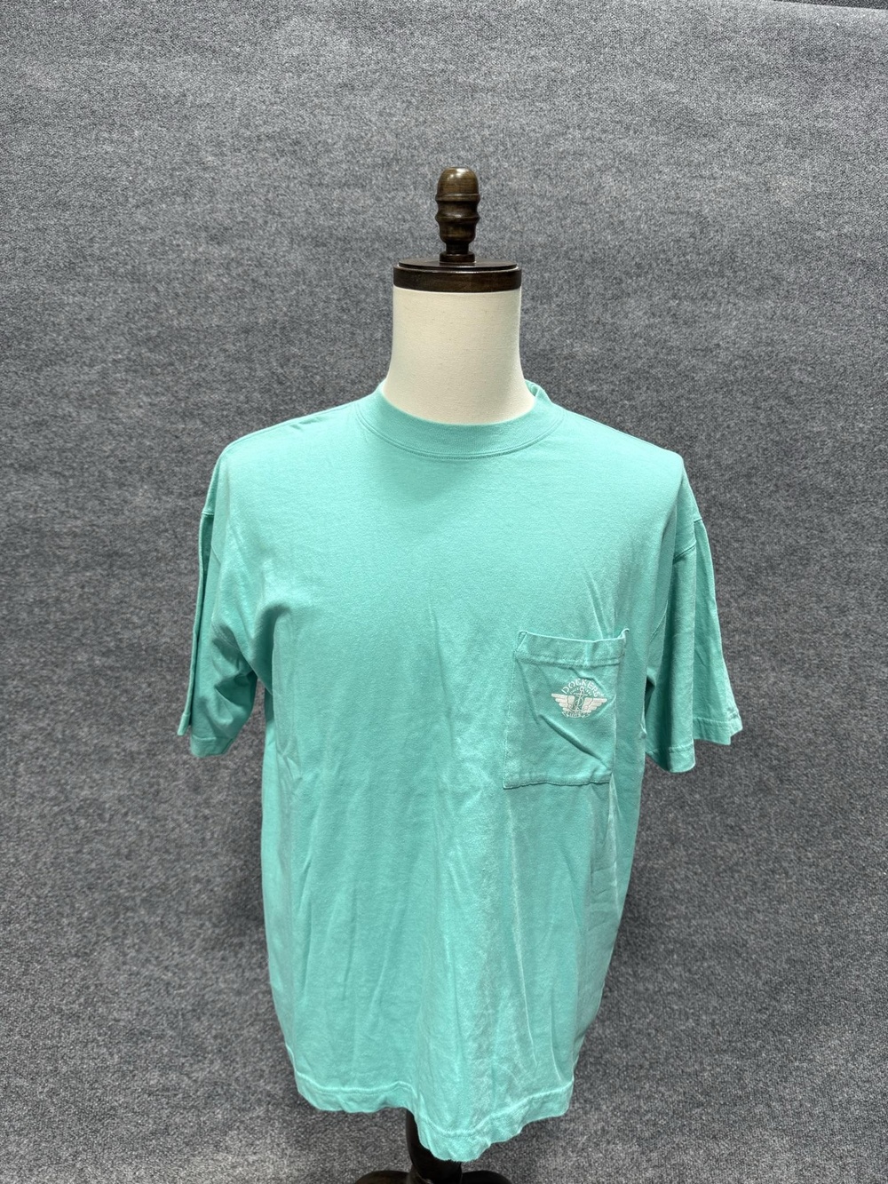 Vintage Dockers Shirt Mens XL Green Pocket Anchor Logo Tee USA 90s Levis